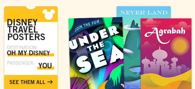 Explore the World with These Disney Travel Posters