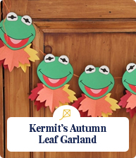 Kermit's Autumn Leaf Garland