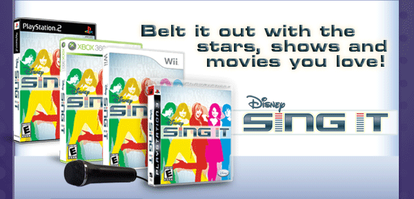 Belt it out with the stars, shows and movies you love!...Disney Sing It