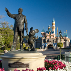 View view from Main Street USA in Disneyland.