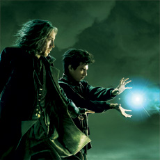 Nicolas Cage and Jay Baruchel star as Balthazar Blake and 
Dave  Stutler from Disney's "The Sorcerer's Apprentice"