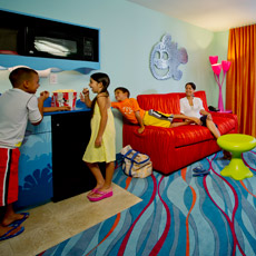 "Finding Nemo" themed room at the Art of Animation Resort.