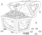 Color a Treasure Chest