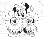 Color Minnie with<br>her nieces!