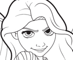 Color with Rapunzel!