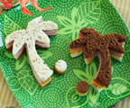 Never Land Palm Tree Sandwiches