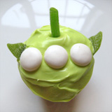 Toy Story Green Alien Cupcakes Step 3