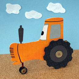 Tippy Cardboard Tractor 