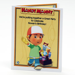 Handy Manny Birthday Party Invitations