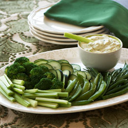 Babar's Green Suit Veggie Tray