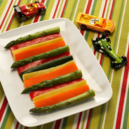 Lightning McQueen's Racing Stripe Veggies
