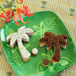 Never Land Palm Tree Sandwiches