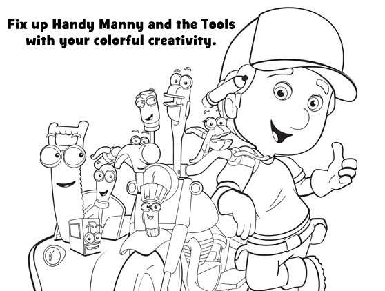 Color and create with Manny!