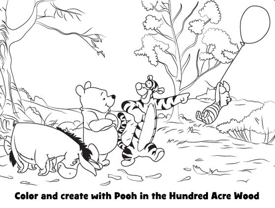 Color with Winnie the Pooh!