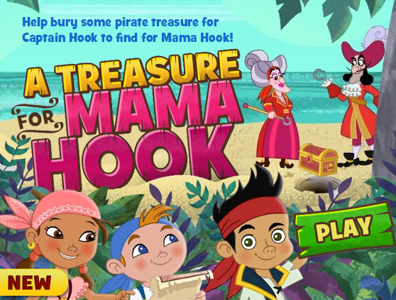 Help bury some pirate treasure for Captain Hook to find for Mama Hook!