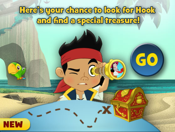 Here's your chance to look for Hook and find a special treasure!