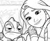 Print and color Rapunzel & Pascal! Print and color Rapunzel & Pascal!