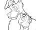 Lady and the Tramp coloring pages