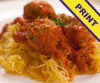 Spaghetti Squash and Meatballs Spaghetti Squash and Meatballs
