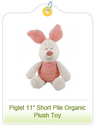 Piglet 11" Short Pile Organic Plush Toy