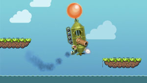 Avoid the cannon and reach your goal!