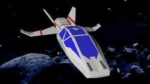 Blast asteroids to snatch diamonds!