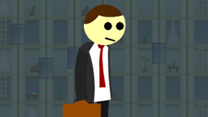 Help Mr. Jitters avoid the elevators!