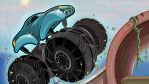 Power trucks over extreme obstacles!