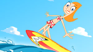 Help Candace win the surf trophy.